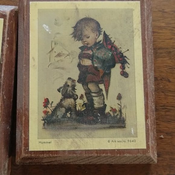 Hanging hummel plaque set of 4 - Picture 2 of 4